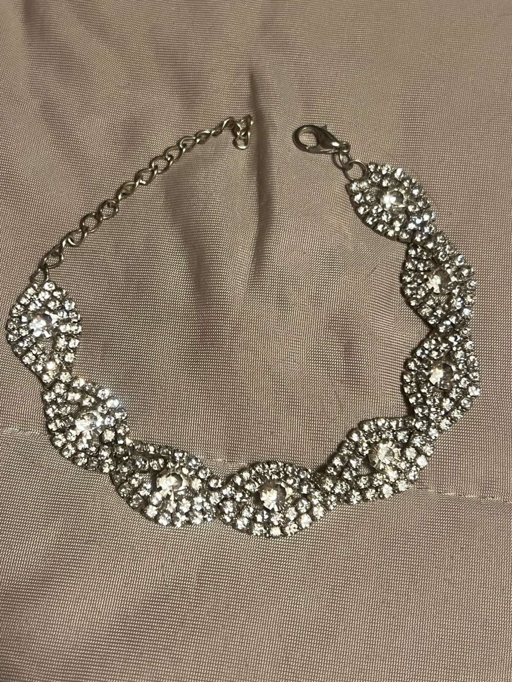 Express Silver Crystal Statement Bracelet - Women Jewelry